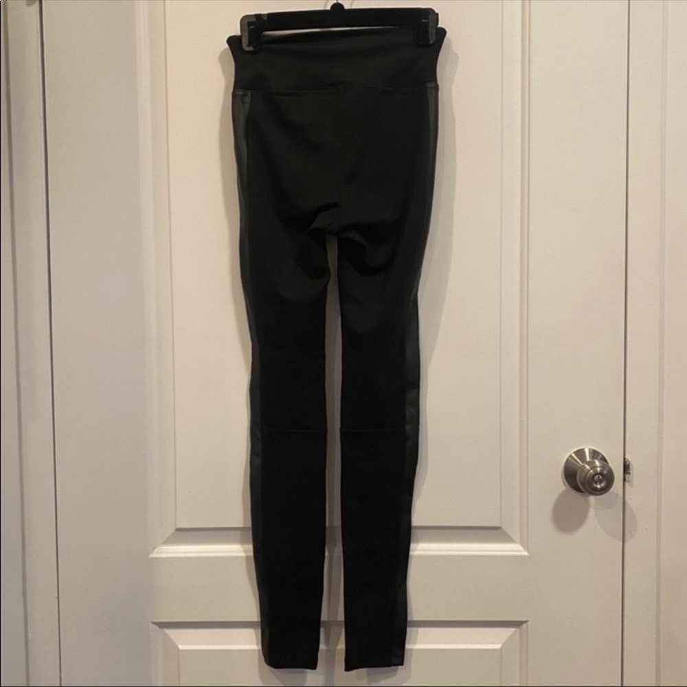 Spanx Side Stripe Faux Leather Leggings - Picture 3 of 3